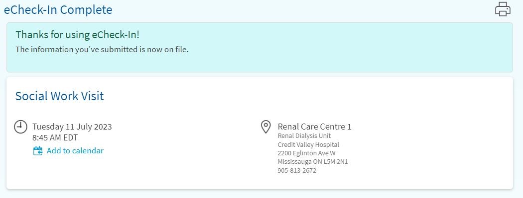 Complete eCheck-In